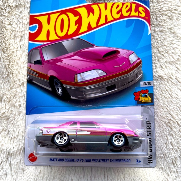 Hot Wheels Matt and Debbie Hay’s 1988 Pro Street Thunderbird Pink Unopened Box - Picture 1 of 6